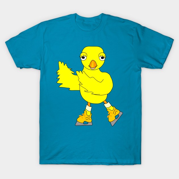 Ice Skating Chick T-Shirt by Barthol Graphics